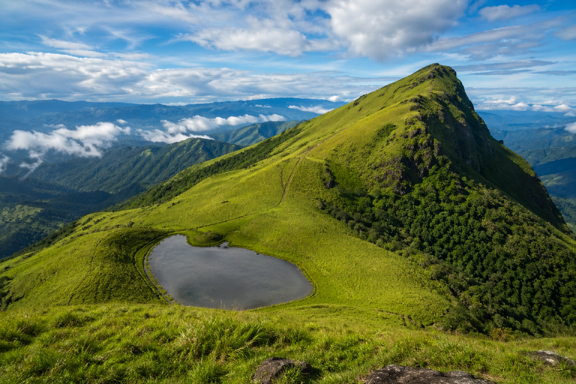 Chembra Peak trail in Wayanad